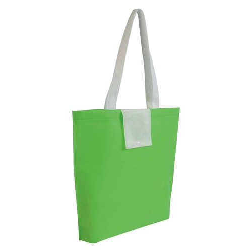 Not woven 80g/m2 foldable shopping bag with short handles