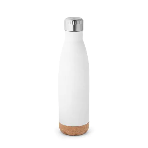 SOLBERG. Thermos 560mL en acier inox avec base en liège SOLBERG. Thermos 560mL en acier inox avec base en liège