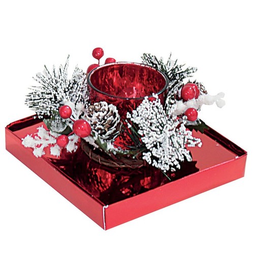 BOUGIE VERRE ROUGE BOUGIE VERRE ROUGE