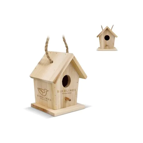 Small birdhouse made of FSC wood