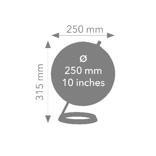 Globe Magnétique 25 TROIKA 23,5 GRAD