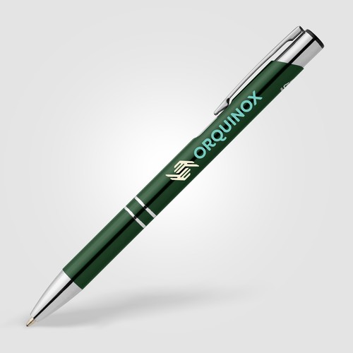 Tres-Chic Recycled Aluminium Metallic Chrome Trim Pen