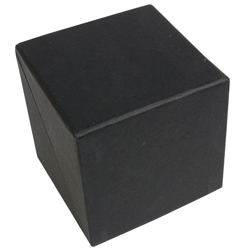 Cubo apribile in cartoncino. All'interno porta penne e foglietti adesivi colorati per note