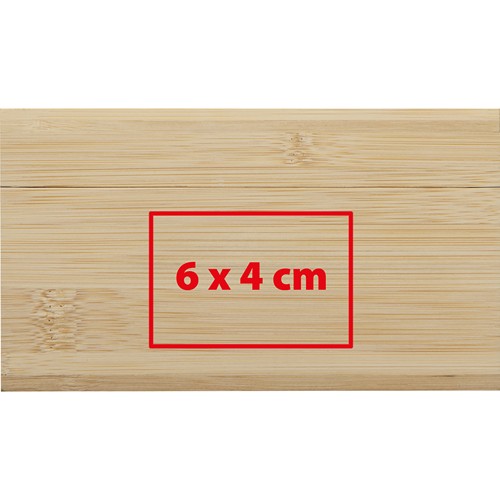 Wooden tea box with glass lid