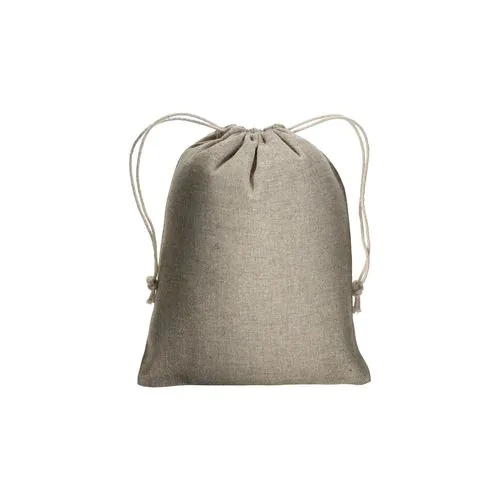 Mochila de algodón reciclado 150g / m2, 15 x 20 cm Mochila de algodón reciclado 150g / m2, 15 x 20 cm