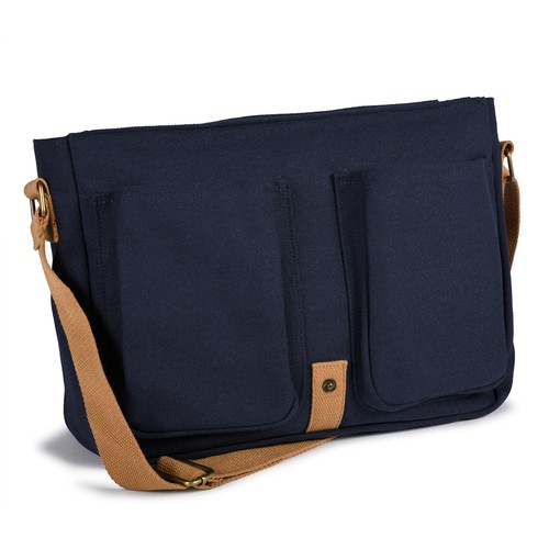 BOLSA BANDOLERA VINTAGE EN POLIALGODÓN CANVAS