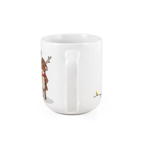 REINDEER. Mug with Christmas print 330 mL REINDEER. Mug with Christmas print 330 mL