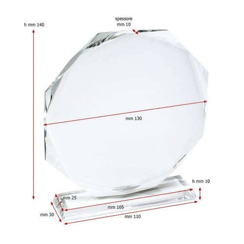 TROPHY OCTAGONAL diam mm 130 TROPHY OCTAGONAL diam mm 130