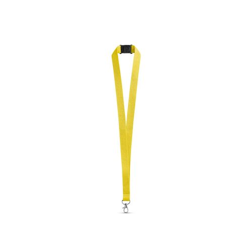 LEEDS. Lanyard en polyester avec fermoir de sécurité LEEDS. Lanyard en polyester avec fermoir de sécurité
