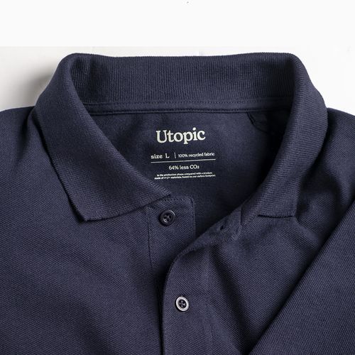 100% recycled fabric polo