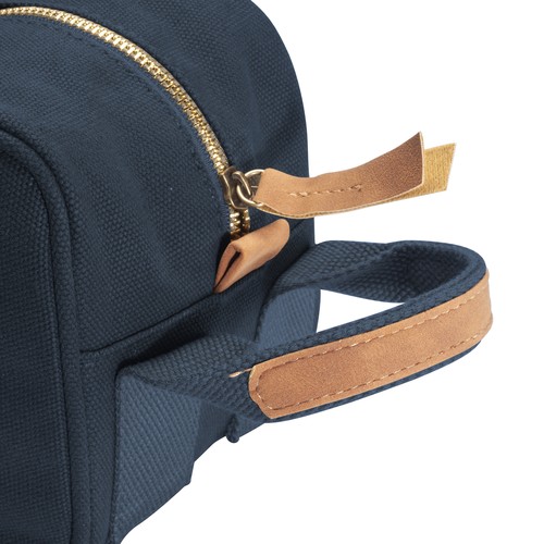 Recycled canvas beauty case with side handle Recycled canvas beauty case with side handle
