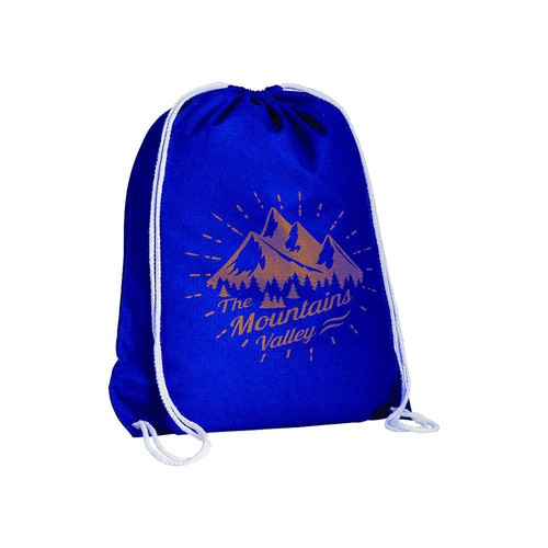 135 g/m2 cotton backpack with drawstring closure