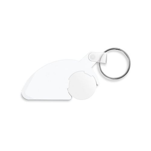 sleutelhanger met winkelmuntje sleutelhanger met winkelmuntje
