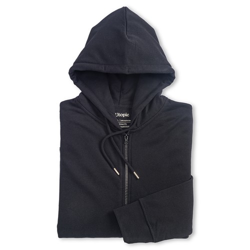 100% regenerated fabric unisex hooded sweatshirt