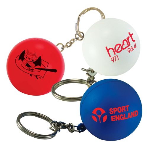 Porte-clés balle anti-stress