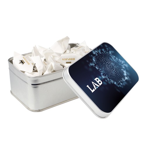 Boîte rectangulaire remplie de bonbons Boîte rectangulaire remplie de bonbons