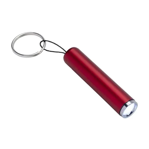 Mini plastic flashlight with Led light for laser engraving and key ring