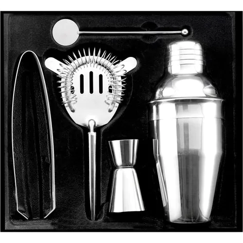 Set cocktail 5 accessori, in acciaio inox Natalina Set cocktail 5 accessori, in acciaio inox Natalina