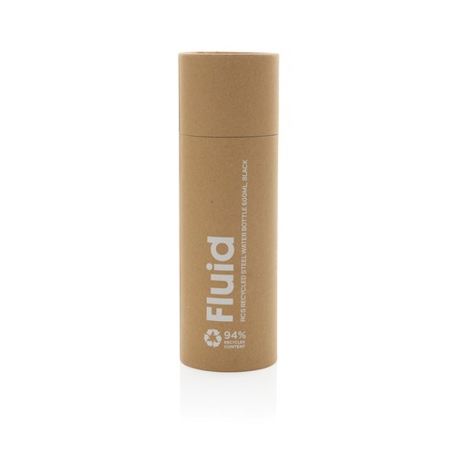 Fluid RCS certified recycled steel water bottle 600ml Fluid RCS certified recycled steel water bottle 600ml