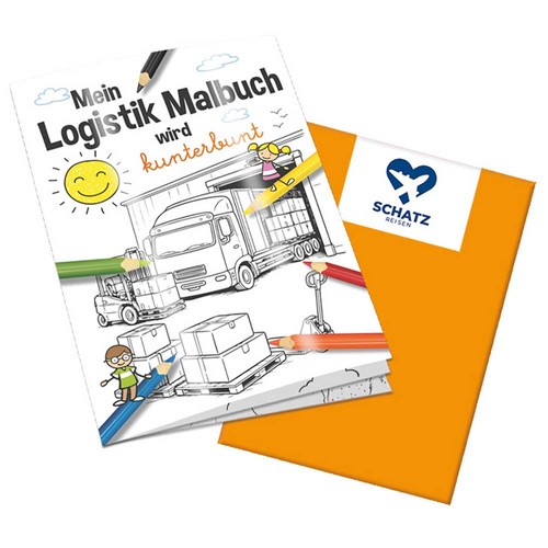 Colouring book / set A6 - Logistics - Colouring book neutral Colouring book / set A6 - Logistics - Colouring book neutral