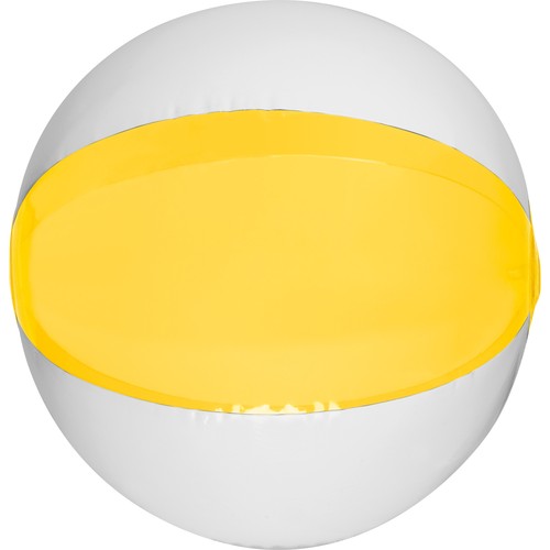 Ballon de plage bicolore coloré/transparent