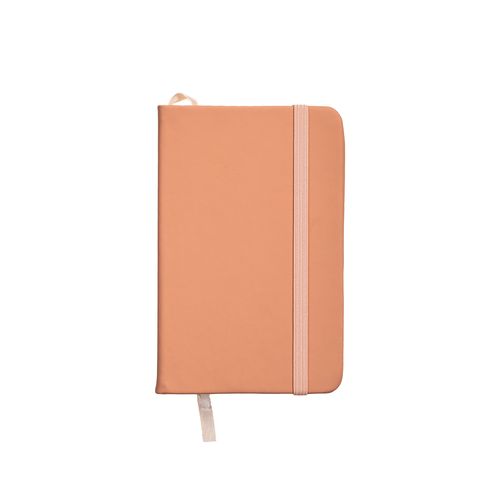 Cahier avec couverture en PU aux couleurs pastel et fermeture élastique