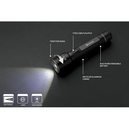 Gear X RCS recycled aluminum USB-rechargeable torch large Gear X RCS recycled aluminum USB-rechargeable torch large