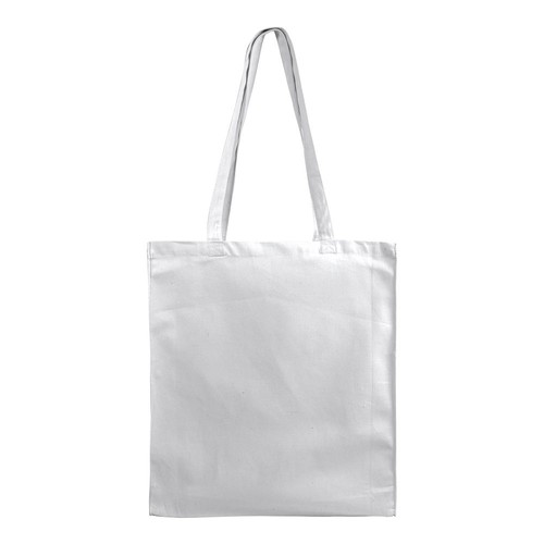 280 g/m2 canvas shopping bag, long handles and gusset