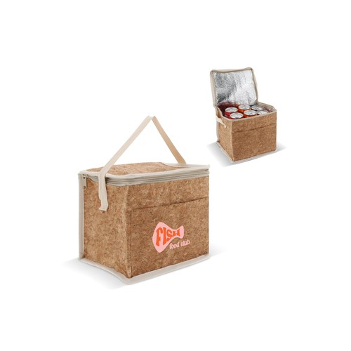 Borsa frigo in sughero quadrata 22x18x18cm