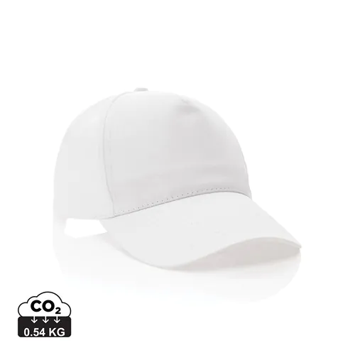 Casquette 5 panneaux en coton recyclé 190gr IMPACT