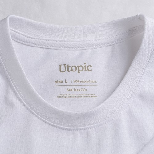 100% regenerated fabric T-shirt