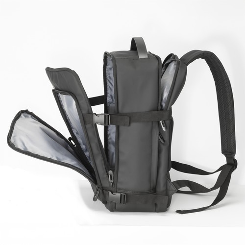 Laptop backpack (15) made of water resistant soft PU Laptop backpack (15) made of water resistant soft PU