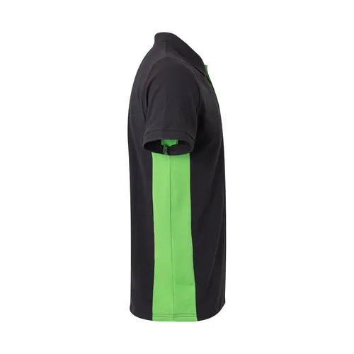 VL SUPAY. Polo piqué bicolore (180g/m²), manches courtes, en coton (60%) et polyester (40%)