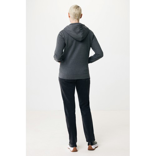 Felpa con cappuccio IQONIQ Abisko in cotone riciclato e zip