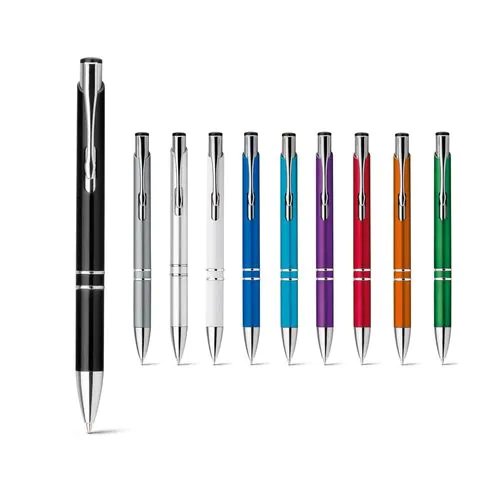 BETA PLASTIC. Penna a sfera in ABS con clip in metallo BETA PLASTIC. Penna a sfera in ABS con clip in metallo