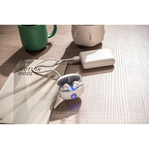 CAETANO. Écouteurs sans fil avec 4 heures d'autonomie sur ABS recyclé (100 % rABS) CAETANO. Écouteurs sans fil avec 4 heures d'autonomie sur ABS recyclé (100 % rABS)