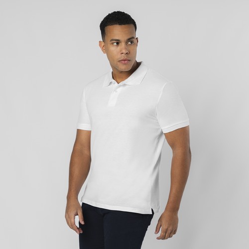 Adult White Polo Shirt Charles Adult White Polo Shirt Charles