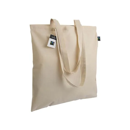 140g/m2 Fairtrade® shopping bag, long handles
