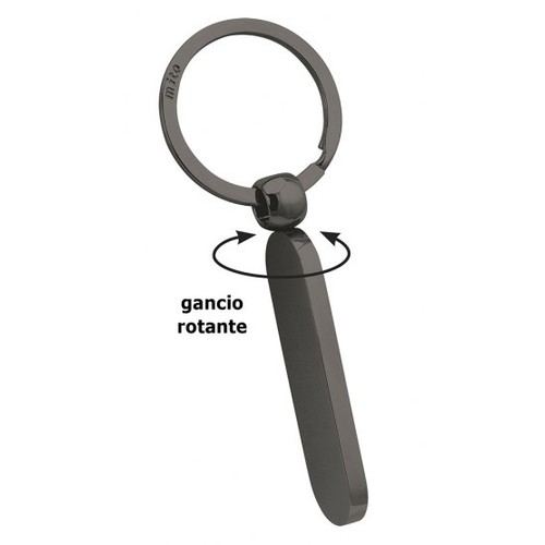 BURNISHED OVAL KEY RING