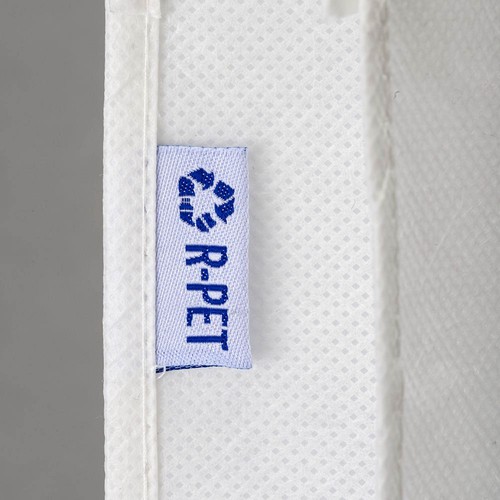 80 g/m2 R-pet shopping bag , with 65 cm long handles and gusset
