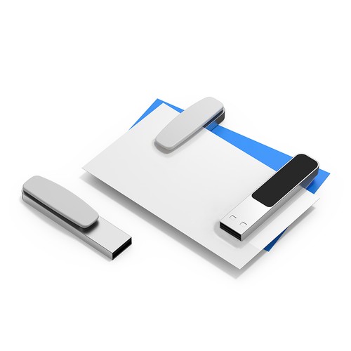 USB-stick LED 01 USB 2.0 COB 8 GB Wit
