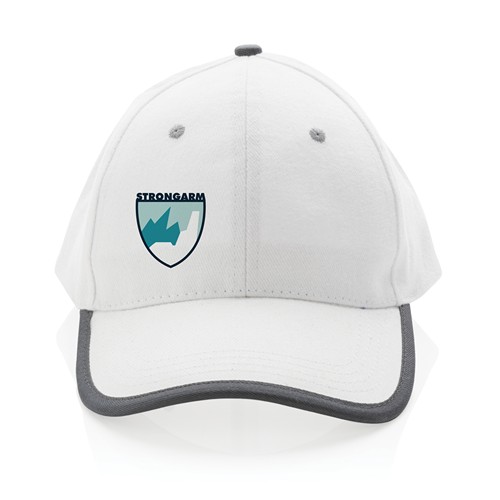 Casquette contraste 6 panneaux coton recyclé Impact AWARE™ Casquette contraste 6 panneaux coton recyclé Impact AWARE™