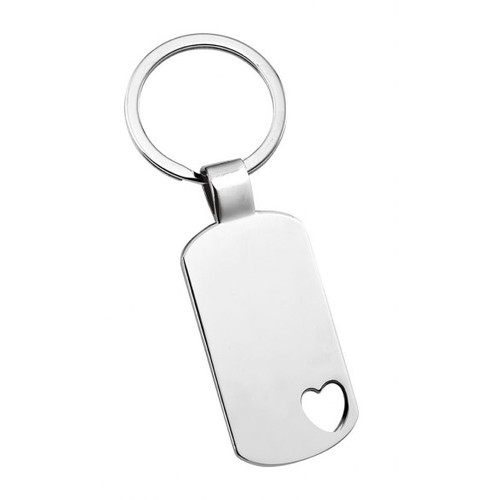 PORTE-CLES RECTANGULAIRE-TROU FORM COEUR PORTE-CLES RECTANGULAIRE-TROU FORM COEUR