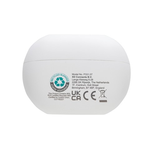 Auriculares híbridos ANC/ENC  plástico reciclado Prolink RCS