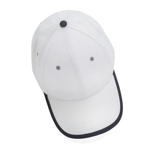 Casquette contraste 6 panneaux coton recyclé Impact AWARE™ Casquette contraste 6 panneaux coton recyclé Impact AWARE™