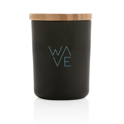Bougie parfumée avec couvercle en bambou Ukiyo Bougie parfumée avec couvercle en bambou Ukiyo