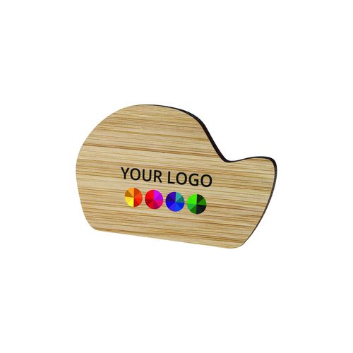 Badge Bamboo DYO, Magnet, Print in full color Badge Bamboo DYO, Magnet, Print in full color