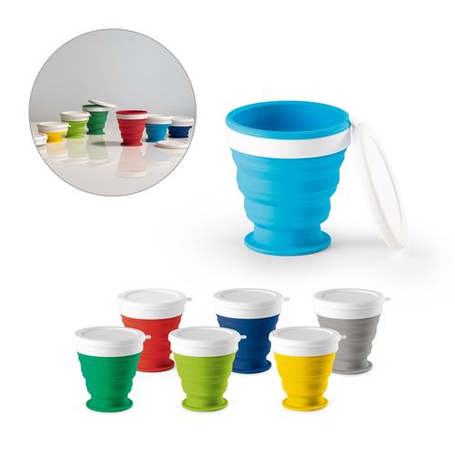 ASTRADA. Verre de voyage pliable 250mL en silicone et PP ASTRADA. Verre de voyage pliable 250mL en silicone et PP