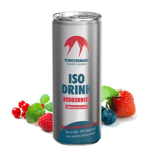 Iso Drink Redberries (GER), 250 ml, Fullbody transp.