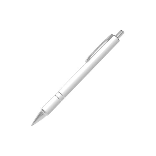 Pen Alu White (Blue ink)